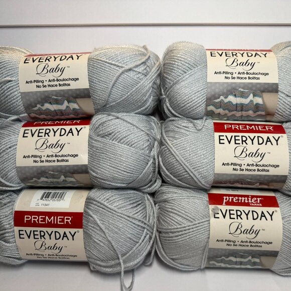 Premier Other - 6 Skeins - Premier Anti-Pilling Everyday Worsted Yarn - Fog Gray